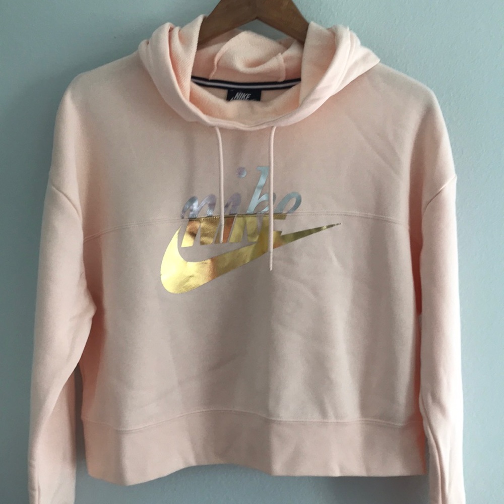 Nike, crop hooded sweater. Size M